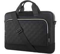 DOMISO Sacoche Ordinateur Portable Imperméable 15-15,6 et 17-17,3 Pouces - Housse de Transport avec Bandoulière pour Homme, Sac de Travail et Voyage, Disponible en Noir et Bleu