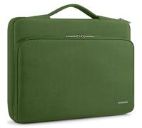 DOMISO Sacoche pour ordinateur portable 14" avec poignée - Compatible avec MacBook Pro 14" et MacBook Air 13" M4/M3/M2/M1 Pro,Vert