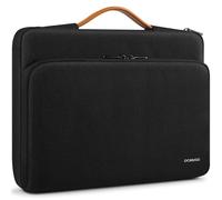 DOMISO Sacoche pour ordinateur portable 14" avec poignée - Compatible avec MacBook Pro 14" et MacBook Air 13" M4/M3/M2/M1 Pro - Noir