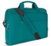 DOMISO Sacoche pour ordinateur portable 17" - Sacoche bandoulière - Étanche - Pour notebook/Dell Inspiron/Lenovo IdeaPad/HP Envy/MSI GS73VR Stealth Pro/Asus ROG - Bleu sarcelle