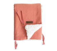 Domiva 1000811 COUVERTURE FLUFFY 75X100 TERRACOTTA AVEC ATTACHE POUSSETTE