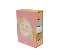 Coffret boîte à trésors et journal de naissance happy