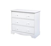 DOMIVA Commode 3 Tiroirs Maldives Blanc