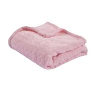 DOMIVA Couverture Bubulle - Microfibre 100% Polyester - 250 gr/m² - Rose - 100 x 150 cm