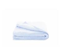 DOMIVA Couverture Microdoux - Microfibre 100% Polyester - Uni - Bleu clair - 100 x 150 cm