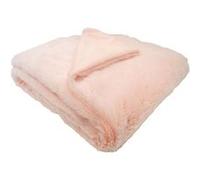 DOMIVA Couverture snow doublée microdoux - 75 x 100 cm - Lait fraise G