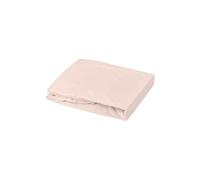 Domiva Drap Housse + Alese - 70 X 140 Cm - 100% Coton - Blanc/Nude