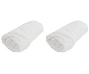 DOMIVA Drap-Housse Imperméable Lit Cododo Blanc 50 x 85 cm (Lot de 2)