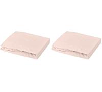 DOMIVA Drap Housse Jersey 60x120 cm Nude 1901386 Crème (Lot de 2)