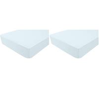 DOMIVA Drap-Housse Jersey Bleu Clair 60 x 120 cm (Lot de 2)