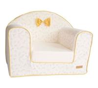 Domiva Fauteuil club LEAFY BUNNY - 43 x 55,5 x 50 cm - Housse amovible - Transformable - 100 % Coton