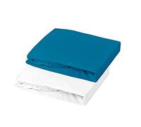 DOMIVA LOT 1 ALESE PU + 1 Drap Housse 070X140 Blanc/Canard