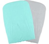 DOMIVA Set de 2 Housses de Matelas à Langer Aqua/Perle Vert 2 Unités