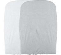 domiva lot 2 housses matelas a langer - blanc/perle Blanc/Perle G