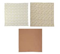 DOMIVA - LOT 3 Langes Mousseline 60 x 60 cm Honey Moon