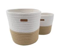 DOMIVA - LOT DE 2 PANIERES DE RANGEMENT HONEY MOON