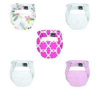 Domiva Lot DE 5 Couches Lavable Assorties 0-4 kg Fleur