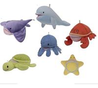 DOMIVA - Lot DE 6 Peluches DE Bain Assorties