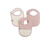 DOMIVA - LOT X3 BAVOIRS MOUSSELINE 6-12 MOIS VIEUX ROSE EN GAZE DE COTON