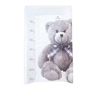 Domiva Matelas à langer Little Bear - Fond rigide PVC Blanc/Gris 50 x 80 cm