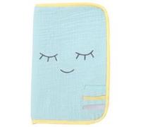 DOMIVA-Protege carnet de sante demi lune Bleu, Gris G