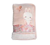 Domiva Protege Carnet De Santé Lapinou - 15x26 Cm Rose