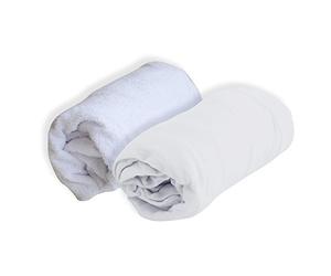 DOMIVA Set de Alèse Polyuréthane + Drap Housse Blanc 70 x 140 cm