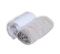 DOMIVA Set de Alèse Polyuréthane + Drap Housse Perle 70 x 140 cm