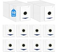 Domkan 10 Pièces Sac à Poussière Compatible avec Ecovacs Deebot T30 Omni/T30 Pro Omni Aspirateur, 3L Grande Capacité,4-Couches Filtré Antibactérien Sacs D'Aspirateur