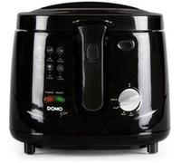 DOMO Friteuse DO461FR – 2,5 L, 1800 W, thermostat réglable, voyant lumineux, Cool touch – Noir