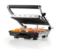 DOMO Gril électrique DO9135G – Multifonctions 754 cm², 2000 W, acier inoxydable – Gris