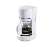 Domo Cafetière filtre blanche 1,5 l 12 tasses - avec verseuse en verre - Fonction maintien au chaud