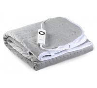 Chauffe-lit électrique 1 personne DOMO - 6 Niveaux de chaleur - Molleton de flanelle - 150x80 cm - Gris