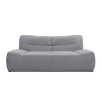 DOMO. collection Canapé bohème, 2 Places, Style bohème, canapé rembourré, 200 x 109 x 81 cm (l x p x h), Gris foncé