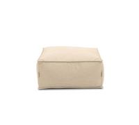 DOMO. collection Canapé d'extérieur Wangerooge - Pouf d'extérieur - avec Sac d'air - 75 x 70 x 45 cm - Beige