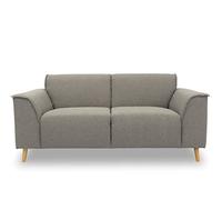 DOMO. collection Canapé Jules FK 2 Places scandinave canapé 2 Places avec Rembourrage à Ressorts, Garni avec Pieds en Bois, 178 x 90 x 81 cm (l x p x h) en Argent