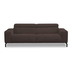DOMO. collection Cunelli Sofa, 2,5-Sitzer Couch mit Rückenfunktion, Garnitur mit Relaxfunktion, 238x104x79, 2,5er Polster in Braun