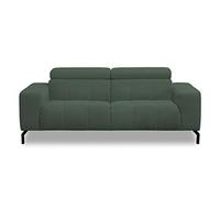 DOMO. collection Cunelli Sofa, 2-Sitzer Couch mit Rückenfunktion, Garnitur mit Relaxfunktion, 208x104x79, 2er Polster in grün