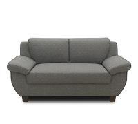 DOMO. collection Panama Canapé 2 Places 3-2-1 Gris foncé 159 cm