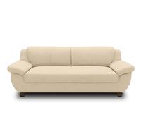 DOMO. collection Panama Canapé 3 Places, Canapé 3 Places, Ensemble 3-2-1 Canapé 91 x 207 x 80 cm (LxPxH) Beige