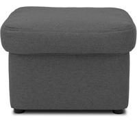 DOMO. collection Pouf capitonné, Puno, Tabouret d'appoint, pour canapé, Tabouret, Repose-Pieds, 60 x 60 x 40 cm (l x H x P), Gris