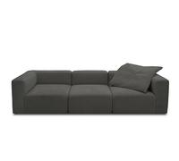 DOMO. collection Sofa Adrian, Modul-Sofa, 3-Sitzer aus 2 x Ecksessel und 1 x Sessel, Bigsofa, Modul-Couch, 3 Polster-Elemente, 3er Couch, 301 x 108 x 69 cm (BxTxH), Dunkelgrau