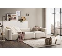 DOMO. collection Sofa Adrian, Modul-Sofa, 3-Sitzer aus 2 x Ecksessel und 1 x Sessel, Bigsofa, Modul-Couch, 3 Polster-Elemente, 3er Couch, 301 x 108 x 69 cm (BxTxH), Creme