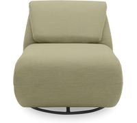 DOMO. collection Spiekeroog Fauteuil d'extérieur avec Fonction Dossier et Fonction rotative, Meuble de Jardin, Fauteuil d'extérieur, 68 x 88 x 67 cm, Vert