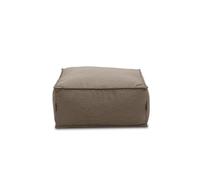 DOMO. collection Wangeroo - Tabouret de Jardin rembourré - Résistant aux intempéries - pour canapé de Jardin - avec Sac Gonflable - 75 x 70 x 45 cm (l x p x h) - Marron