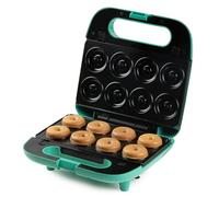 DOMO DO1109C Snack Party 5 en 1 - Gauffrier Multifonctions - Machine à Donuts - Formes Animaux - Gaufres sur Bâton - Vert