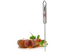 DOMO DO3100 Thermomètre culinaire digital - Thermomètre à viande - Thermomètre de cuisson et thermomètre de grill - Sonde en acier inoxydable avec écran rétroéclairé