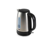 DOMO DO496WK Wasserkocher - Automatische Abschaltung & Trockenkochschutz - 1,7 L - Edelstahl/Schwarz