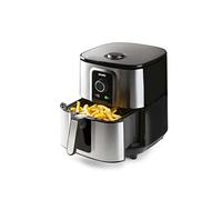 DOMO DO536FR friteuse Unique 5,5 L 1800 W Friteuse d’air chaud Noir, Argent