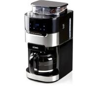 DOMO Cafetière filtre avec moulin intégré DO721K – 900 W, 1,5 L (12 tasses), écran LCD, 3 intensités